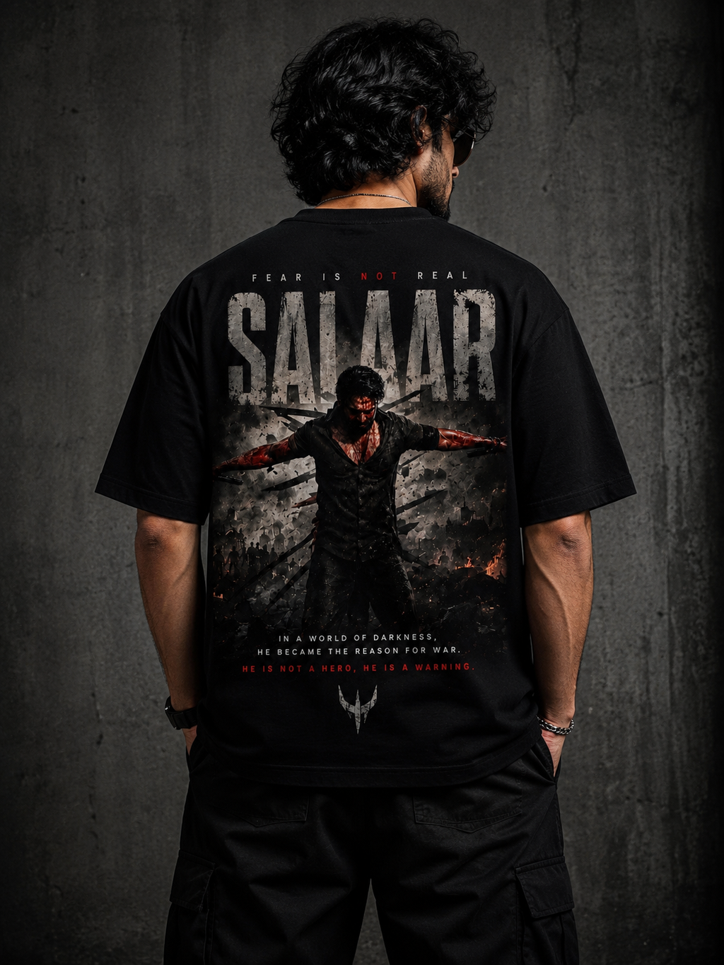SALAAR Premium Oversized Graphic T-Shirt – Black Edition